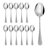 12 Stück Kaffeelöffel - Kleine Löffel, Ein Hochwertiger Spoon, Der Auch Als Dessertlöffel, Suppenlöffel Und Teelöffel Verwendet Werden Kann