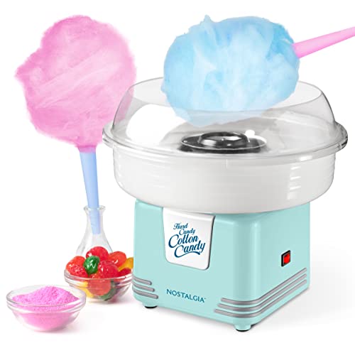 Nostalgia Retro Countertop Cotton Candy Maker, Vintage Candy Machine for Hard Candy & Flossing...