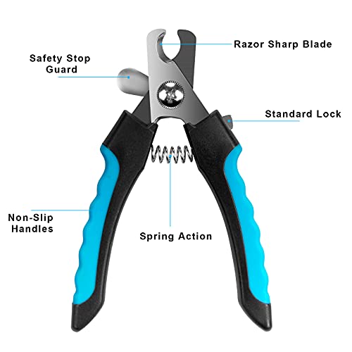 Ateson Dog Nail Grinder And Clippers With Safety Guard, Rechargeable Pet Nail Trimmers With Quite Low Noise For Large Medium Small Dogs And Cats, Pet Claw Grinder Clipper File #TOP3