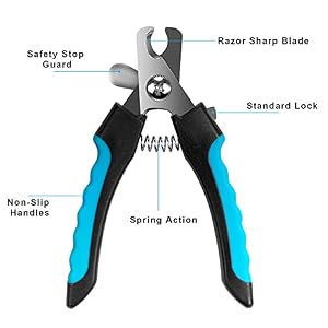 Dog Nail Grinder and Clippers with Safety Guard, Rechargeable Pet Nail Trimmers with Quite Low Noise for Large Medium Small Dogs and Cats, Pet Claw Grinder Clipper File
