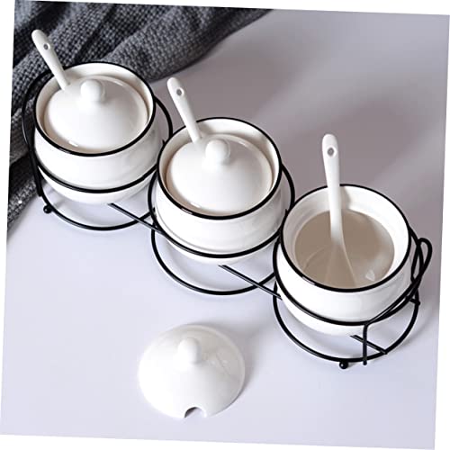 Alipis 1Conjuntocompotessuportedetemperoesuprimentostampaderackpotedecozinhatemperosquadradojantarse