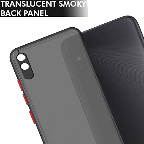 Image of TheGiftKart Basic Case for Xiaomi Redmi 9A 9i Sport (Polyethylene Terephthalate, TPU Black Bumper)