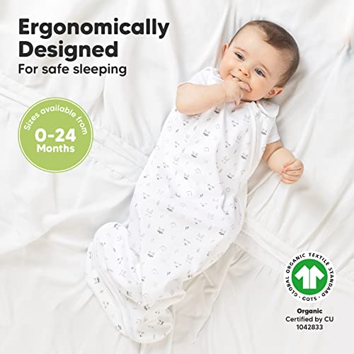 Image of 1-Pack Organic Baby Sleep Sacks, 100% Cotton 0.5TOG (KeaStory, 6-18M) | Soft Breathable, Baby Wearable Blanket, Toddler Sleeping Sack 6-18 Months, Easy to Wear Transitional Swaddles for Newborns