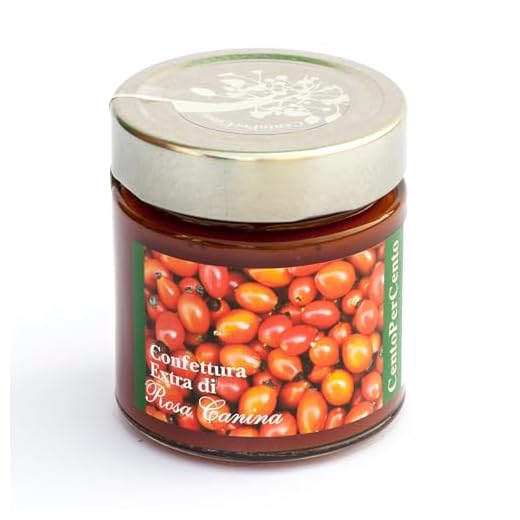 Confettura extra Rosa Canina 100% naturale - 270gr - una confettura che SA DI FRUTTA - NO ADDITIVI, NO CONSERVANTI