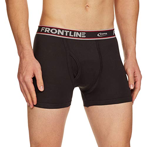 Rupa Frontline Zestaw 2 bawełnianych majtek męskich (8903978457642_FL HUNK PL_90_Grey Melange, szary)