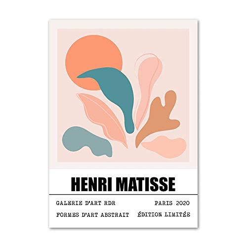 Matisse feuilles abstraites toile murale pour créer un salon zen et cosy