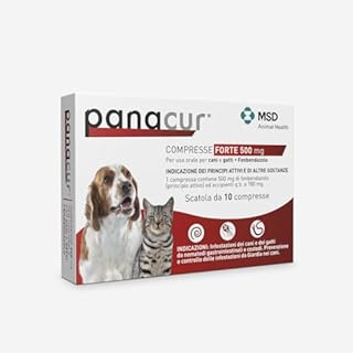 Panacur Compresse 500mg Dosaggio Forte - Vermifugo Per Cani Di Grossa Taglia. Libera da Giardia, Vermi Tondi e Vermi Piatti
