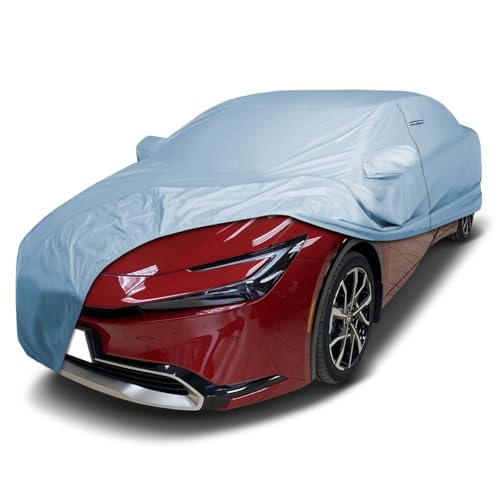 Image of iCarCover Premium Car Cover for 2017-2026 Toyota Prius Prime Heavy Duty Waterproof All-Weather Automobiles Custom Fit Indoor Outdoor UV Snow Protection Covers with Straps and Bag