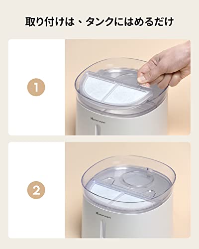 Homerunpet Pet Fountain Filters Replacement for Wireless Pumps Cat Water Fountain Dog Water Dispenser WF20 CF20 BF10 - Image 4
