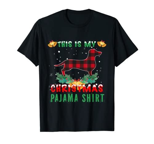 This Is My Dachshund - Camisa de pijama de Navidad para amantes de los perros salchichas Camiseta