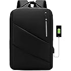 Mochila Executiva Masculina para Notebook 15.6” com Saída USB, Zíper Impermeável e Design Slim Ergonômico – Mochila de Trabalho, Viagem e Estudos