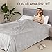 PROALLER Electric Heated Blanket Queen Size with 6 Levels & 8h Auto Off, Ultra Soft Flannel Full Body Heating Blanket, Machine Washable, Warm Gray, 84