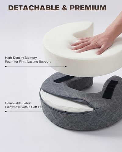 Aucoza Massage Headrest for Bed, Massage Face Cradle at Home, Adjustable 18" Height Massage Head Holder for Sleeping Mattress, Comfortable Face Down Pillow After Eye Surgery — view 5