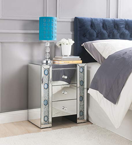 Acme Furniture Acme Night Stand Mirrored Faux Agate From Amazon Daily Mail