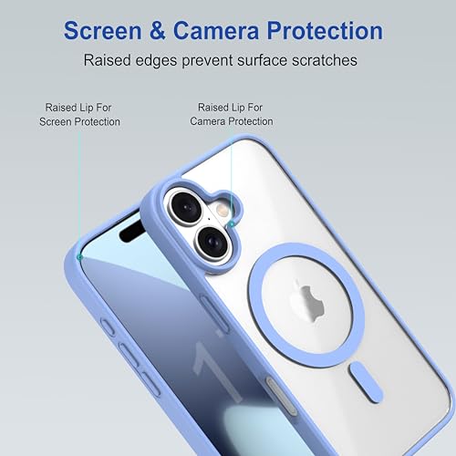 Image of amazon basics Back Case Cover for iPhone 17 | Scratch-Resistant Back Cover | Sierra Blue