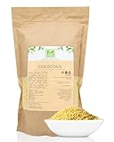 Instant Couscous Griess 1kg von der Grünen Essenz - Couscous Fertiggericht – Cuscousgrütze – Couscous schnell zubereitet - Feiner Couscous instant ideal für orientalische Fertiggerichte