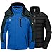 Produktbild GEMYSE Herren Skijacke 3-in-1 Wasserdicht Winterjacke Winddicht Isoliert Pufferjacke mit abnehmbarem Innenfutter(Himmelblau,L)