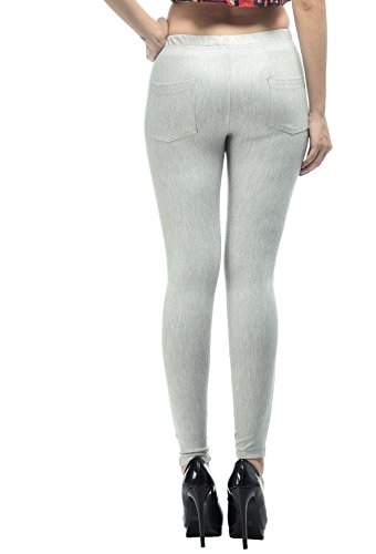 Image of Frenchtrendz Women's Slim Fit Mid Rise Stretchable Cotton Modal Spandex Jegging Pull On