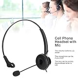 H600‑3.5MV zestaw słuchawkowy telefoniczny, przewodowy monofoniczny zestaw słuchawkowy Call Center z gniazdem 3,5 mm, zestaw słuchawkowy biurowy do tabletu PC ze smartfonem, regulowana głośność