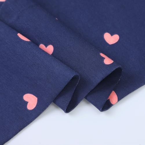 Image of HILEELANG Toddler Girl Fall Outfits Clothing Pants Set Sweatshirt Cotton Strench Leggings Playwear Sets 2pc
