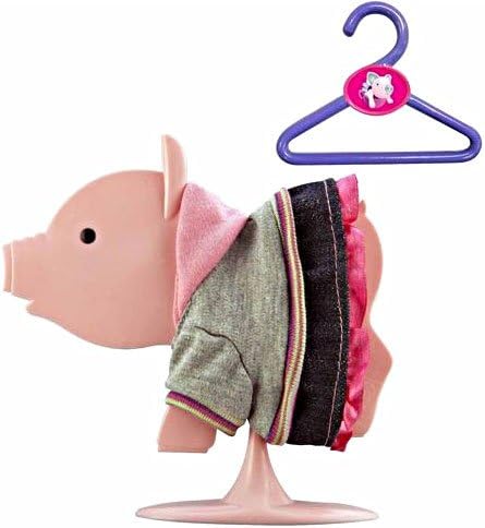Teacup Piggies Fashion Set School Days Grey Sweatshirt, Pink Hoodie Denim Dress