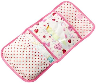 Always Peace Out Diaper Pouch (Clutch Type) Heart and Ribbon Glitter Beauty (sukea- · WHITE) b1402300 Made in Japan