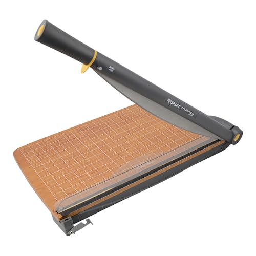 Westcott TrimAir Guillotine Paper Cutter, Paper Trimmer with Sharp and Durable Titanium-Bonded Blade, Maximum Safety Features, 18-Inch, Back to School, School Supplies, Classroom