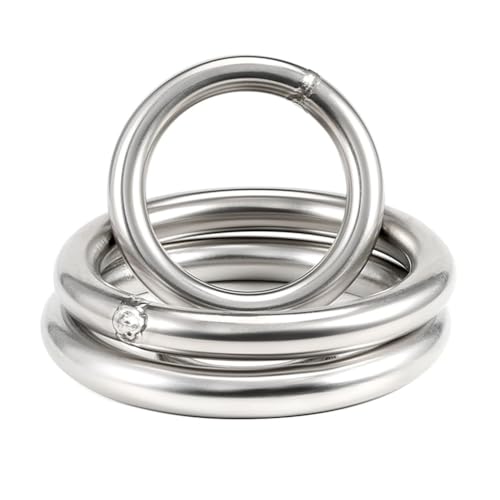 1 junta tórica grande de acero inoxidable 304, diámetro exterior de 70/90/100/120/180/200 mm, grosor de 8/10/12 mm, anillos redondos soldados for flejado (8 x 200 (1 unidad))(8X180(1pcs))