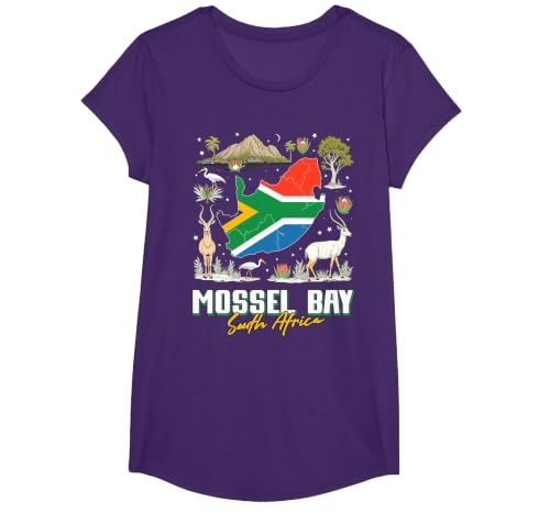 Mossel Bay South Africa T-Shirt, Girls, Purple, X-Small