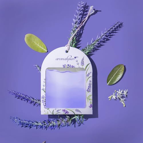 Image of Aromahpure Gel Wink Hanging Car Perfume | Long-Lasting Gel Based Car Air Freshener | Car Accessories | Last Up to 30 Days (Lavender-Musk-Ocean)