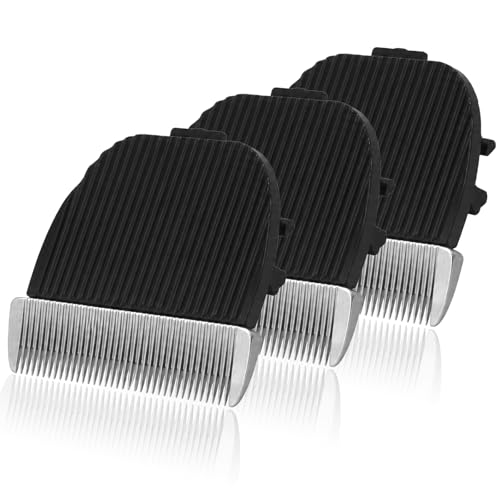 AAQR 3 Pack Ceramic Replacement Blades Compatible with oneisall Low Noise Dog Clippers 0.3mm Cut Length Stainless Steel Blade for Dogs Cats Paw Face Body Grooming