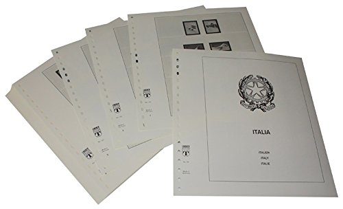 Feuilles pré-imprimées Italie 1970-1980 d'album de timbres haut de gamme