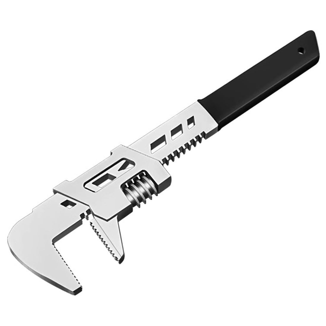 UDSKNV[KSL Right Angle 12" Type Wrench Adjustable Spanner Tool Wide Jaw Opening Used in Auto, Construction and Home Repairs