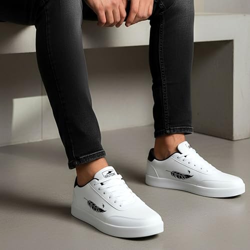Image of BRUTON Men's Lightweight Knit Running Shoes | Breathable Sports Shoes for Running, Walking, Gym & Training