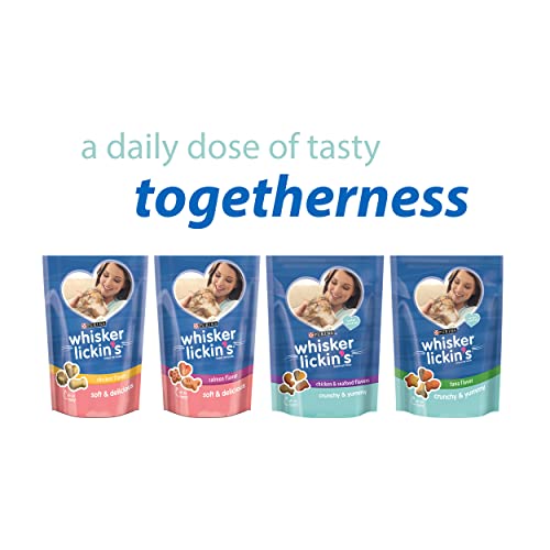 Whisker Lickin's Purina Crunchy & Yummy Chicken & Seafood Flavors Cat Treats #TOP6