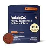 PetLab Co. Allergy & Immune Daily Probiotics for Dogs. Supports Yeast Production, Seasonal Allergies, Intermittent Itchiness, Gut & Digestive Health for Large Dogs - 30 Chews - Packaging May Vary