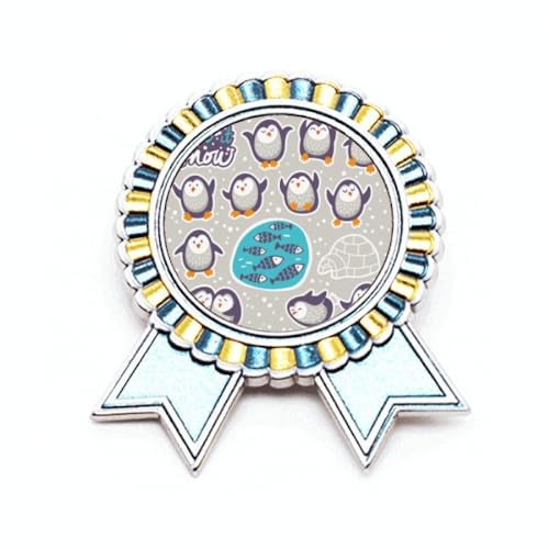 Broche pingouin de neige en métal pour sublimer vos manteaux d'hiver et écharpes