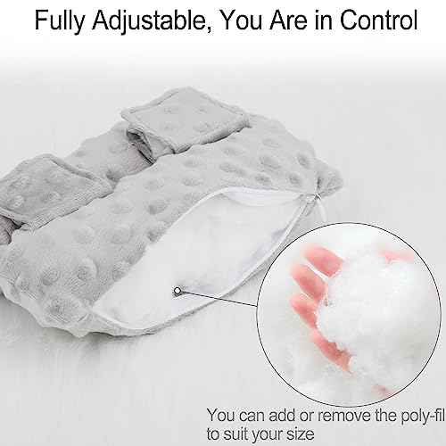 Image of Little Port Pillow Heart Surgery Pillows for Chemo Port After Open Heart Surgery Recovery Gifts Bypass Pacemaker Must Haves Protector Cushion Minky Dot Light Gray