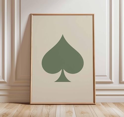 Décoration poker rétro avec l'affiche As de Pique moderne pour votre bureau