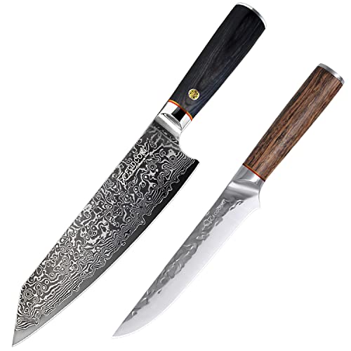 Receive Both-8" Damascus Chef Knife And 6.5" Boning Knife #TOP10