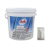 EASYPISCINE Brome Multifonction HTH® Brome 4 Actions en pastilles 20 g - 5 kg + 12 Tests OFFERTS 7 en 1