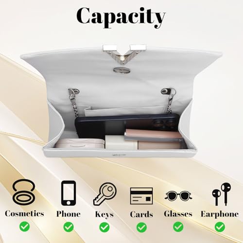 Image of Evening Clutch Purse for Womens Crossbody Shoulder Handbags Wedding Bag Cocktail Purses with Detachable Chain