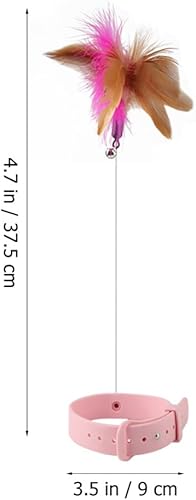 Miniatura 6 de POPETPOP Juguetes de collar para gatos, juguetes nteractive para gatos con campana, collar ajustable para mascotas para interiores