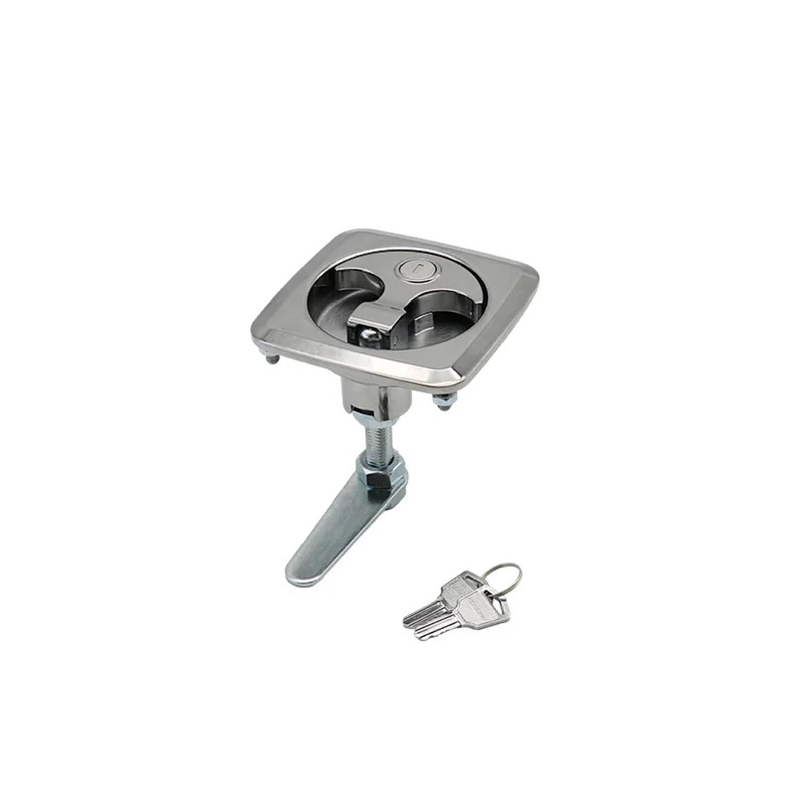 304 Stainless Steel Pull-Type Panel Lock Compartment Lock MS903-1 for Cargo Trucks Engineering Vehicles Toolbox Industrial Distribut 1Pcs