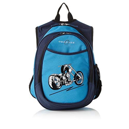 Obersee Kid's All-in-One Pre-School Backpacks with Integrated Cooler, Motorcycle