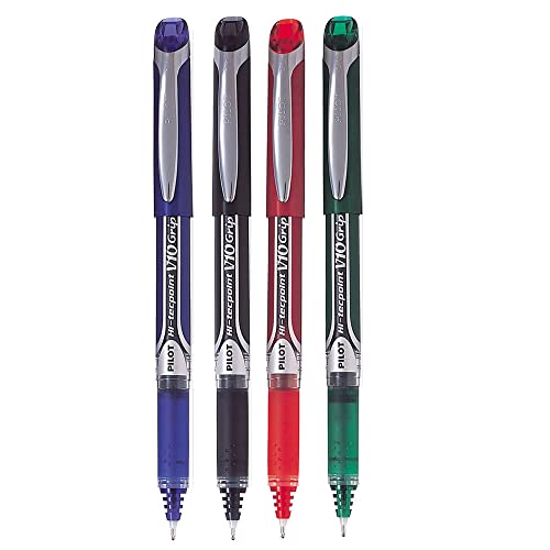 Pilot V10 Grip (Blue/Black/Red/Green - Set of 4)
