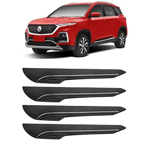 Image of AOSIS-Car Bumper Protector /Bumper Guard for MG Hector with Single Chrome Stripe (4-Pcs)