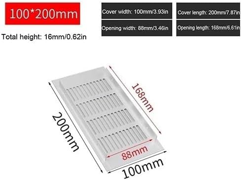 Grille d'aération de placard en alu pour armoire à chaussures
