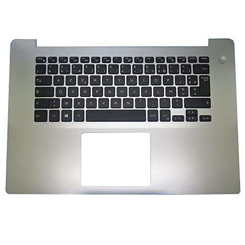 Clavier FR avec repose-mains Dell Inspiron 5580 argenté 0XDF09 neuf