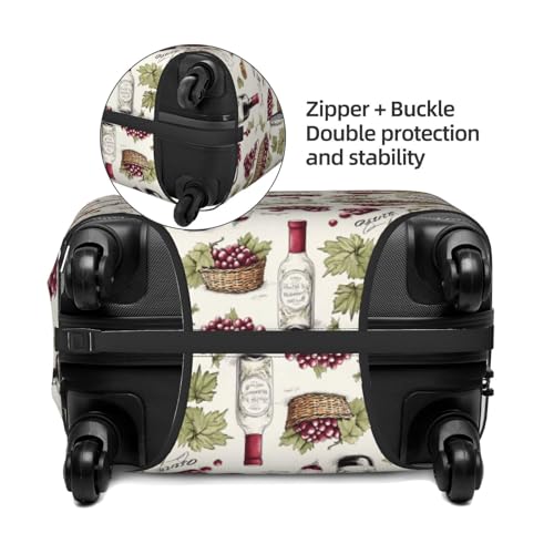 Luggage Cover Protector - Wine Grapes Print Suitcase Covers for Luggage Fit 29-32 Inch Suitcase3